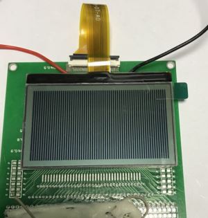 وائٹ گرافک LCD پر سیاہ 128X128