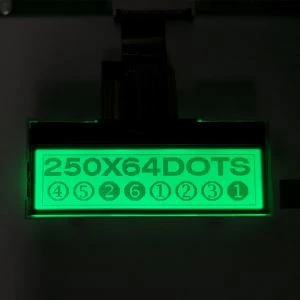 آرجیبی Backlight کے ساتھ 250x64 گرافک LCD