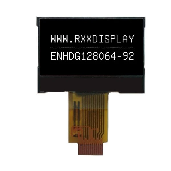 0.96 انچ 128x64 اپنی مرضی کے سائز 12 پن گرافک LCD