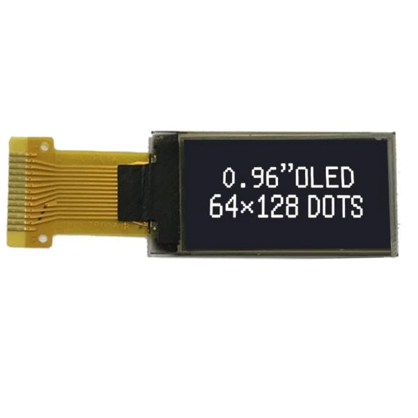 0. 96  انچ مونوکروم چھوٹے سائز  64 * {{3} ph گرافک عمودی OLED ڈسپلے اسکرین