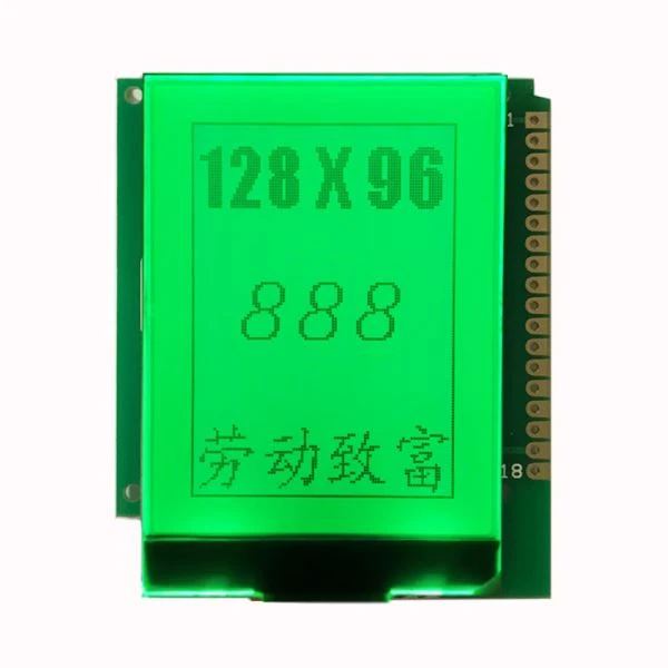 128x96 پی سی بی کے بورڈ کے ساتھ گرافک LCD COG